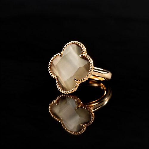 model Fiori ring in zilver roos verguld lichtgrijs