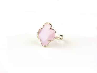 model Fiori ring in zilver lichtroze - Sieraden voor piercings