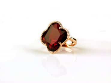 model Fiori ring in zilver roze verguld rood - Ring