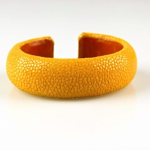 armband in roggenleder 20 mm breed kleur sun - Bangle