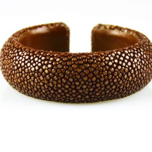 armband in roggenleder 20 mm breed kleur caramel - Fish and Wildlife Service van de Verenigde Staten