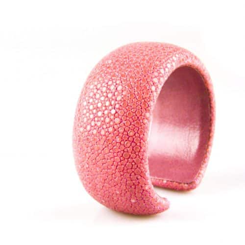 armband in roggenleder 30 mm breed kleur sensual pink - Productontwerp