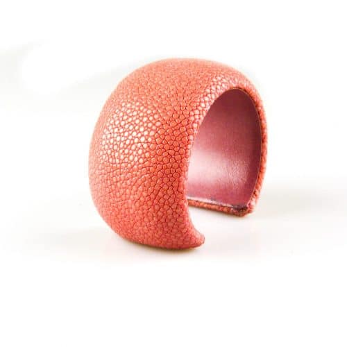 armband in roggenleder 40 mm breed kleur sensual pink - Productontwerp