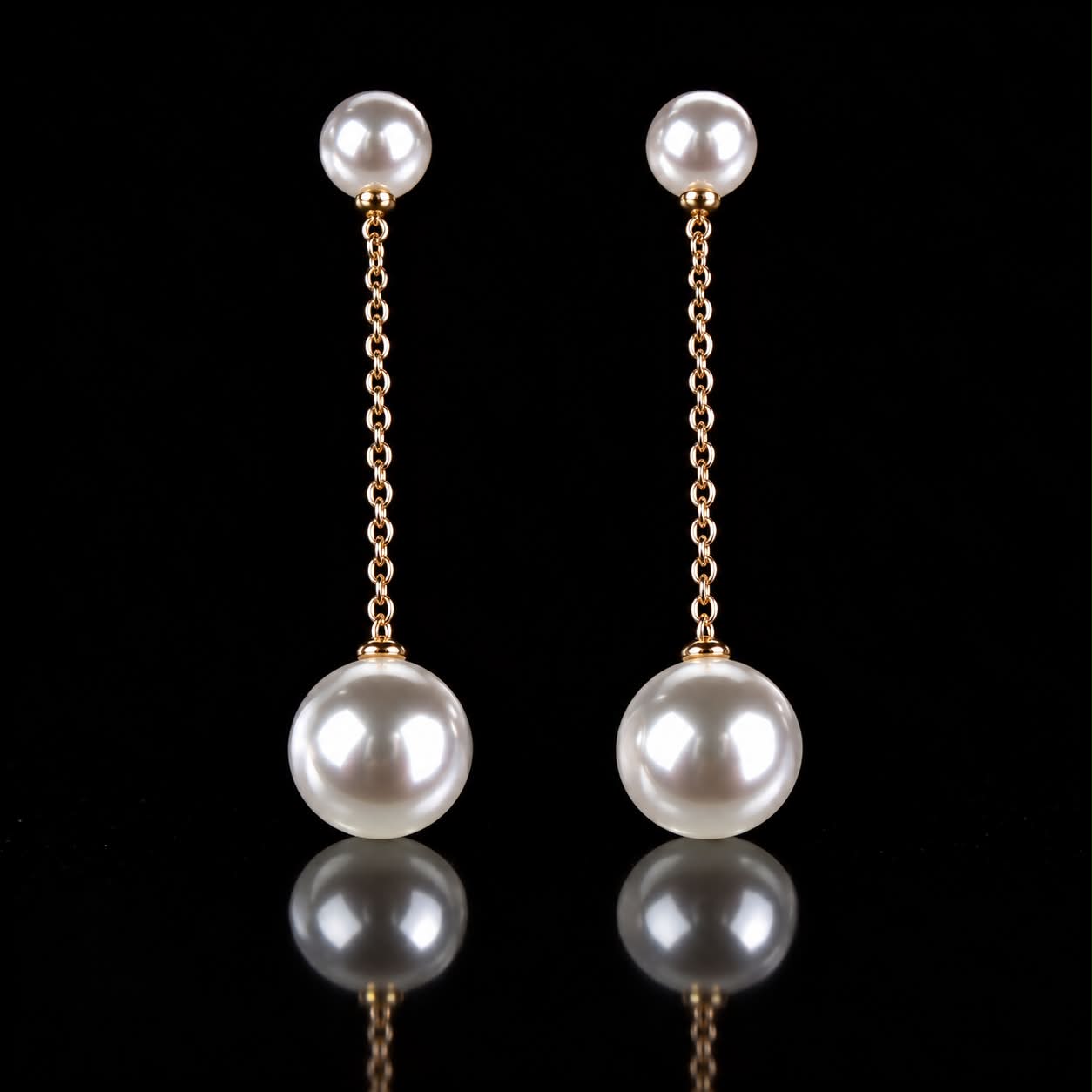 Oorringen Model Pearly zilveren oorringen oorbellen met parels