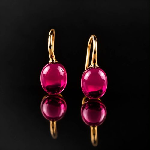 model Venetia oorringen in zilver roze verguld rood