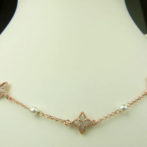 collier in zilver roze goud verguld model star - grijs - Sieraden