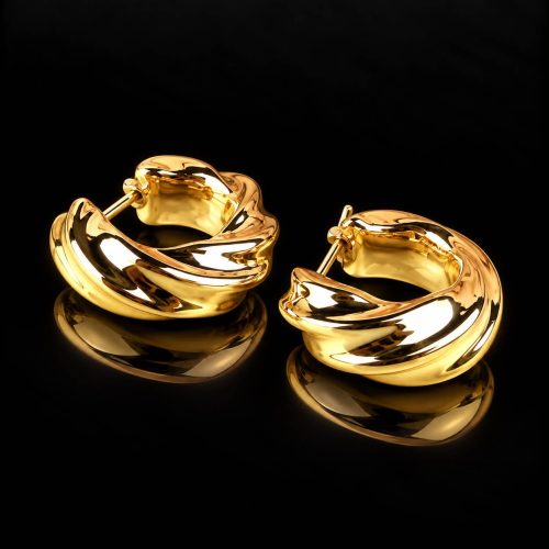 Oorringen oorbellen in geel goud