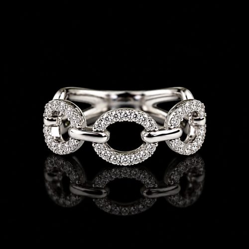 Ring in wit goud gezet met diamant