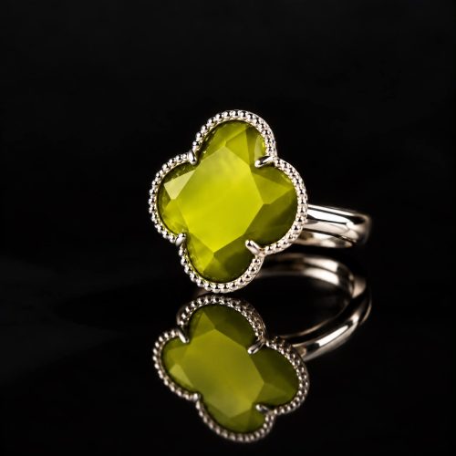 model Fiori ring in zilver kaki