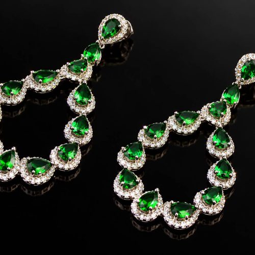 oorringen in zilver model princess