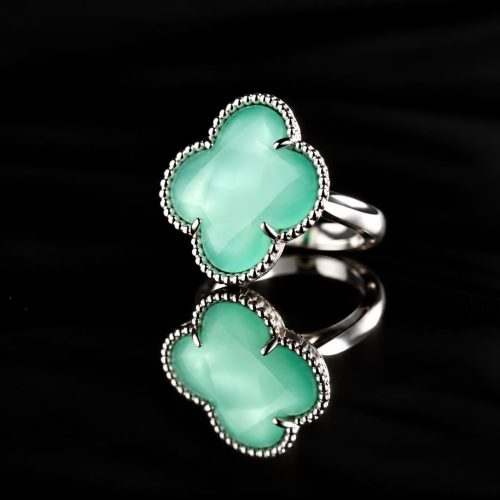 model Fiori ring in zilver groen