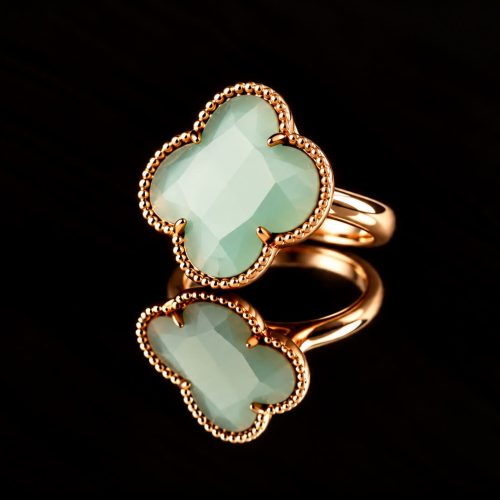 model Fiori ring in zilver roze verguld lichtblauw
