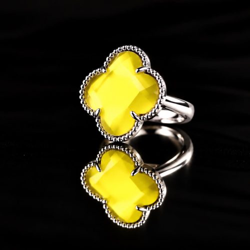 model Fiori ring in zilver geel