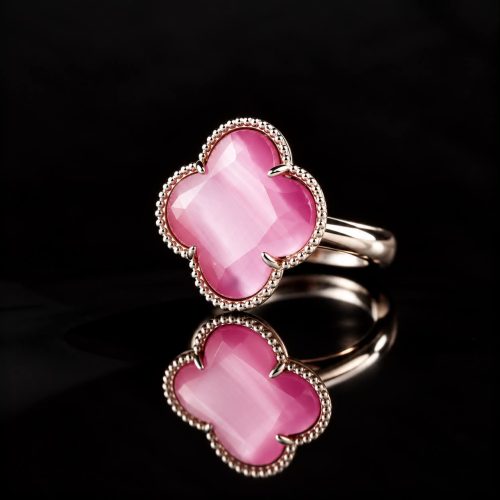 model Fiori ring in zilver roos
