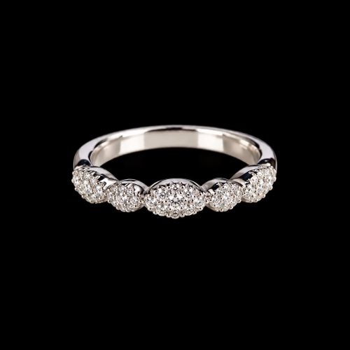 ring in wit goud gezet met diamant