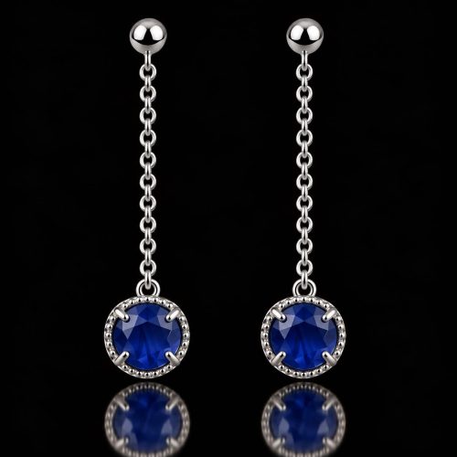 oorringen in zilver model round