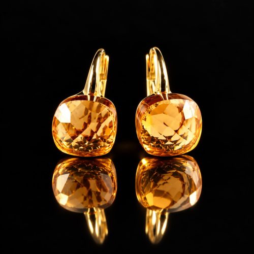 Oorringen Oorbellen in zilver geelgoud verguld model pomellato roze champagnekleurige