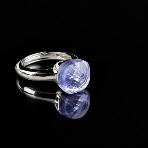 Ring in zilver model pomellato lila steen