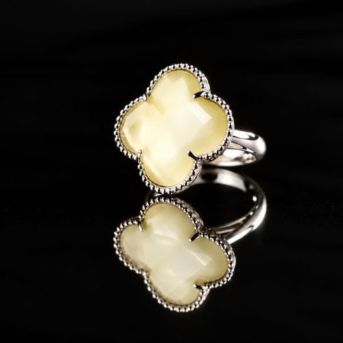 model Fiori ring in zilver parelmoer
